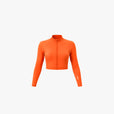 Veste Zip Tech Crop - Apricot