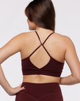 Brassière Crossed Ajustable - Raisin