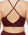 Brassière Crossed Ajustable - Raisin
