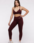 Brassière Crossed Ajustable - Raisin
