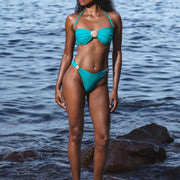 Bas de Bikini Shell - Aqua Teal