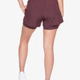 SHORT 2 IN 1 CROSSED - GRAPE