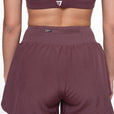 SHORT 2 IN 1 CROSSED - GRAPE