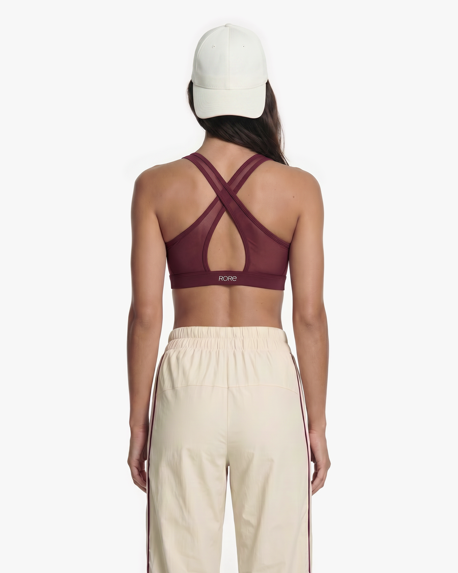 Brassière Zip Tech Mesh - Redstone