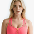 Brassière Zip Tech Mesh - Papaya