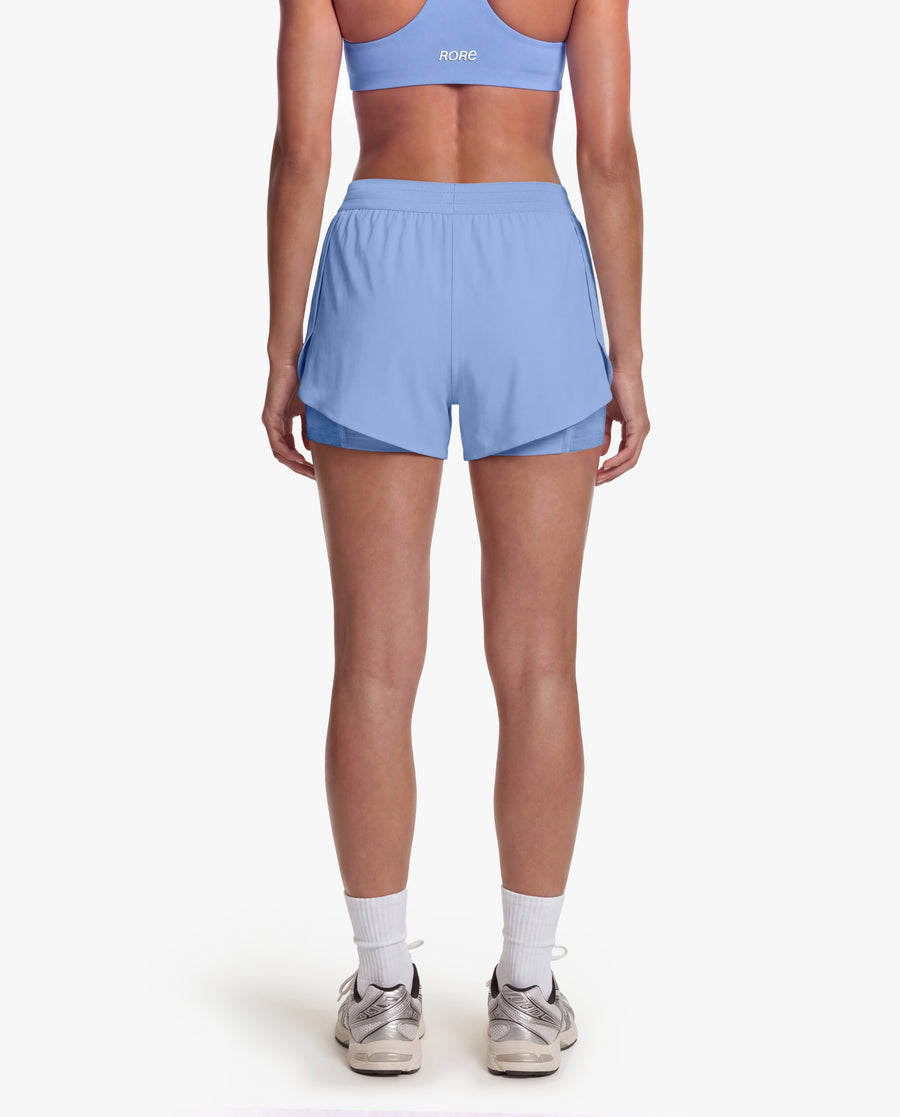 Short 2in1 Mesh - Denim Blue