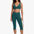 Brassière Crossed - Deep Teal