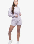 SWEAT MINIMAL OVERSIZED MANCHES LONGUES - LILAC