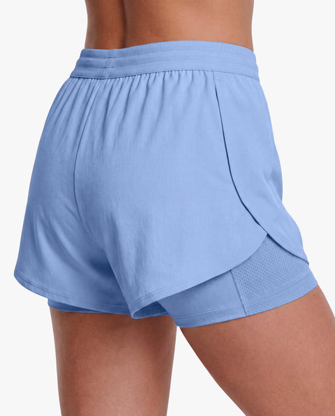 Short 2in1 Mesh - Denim Blue