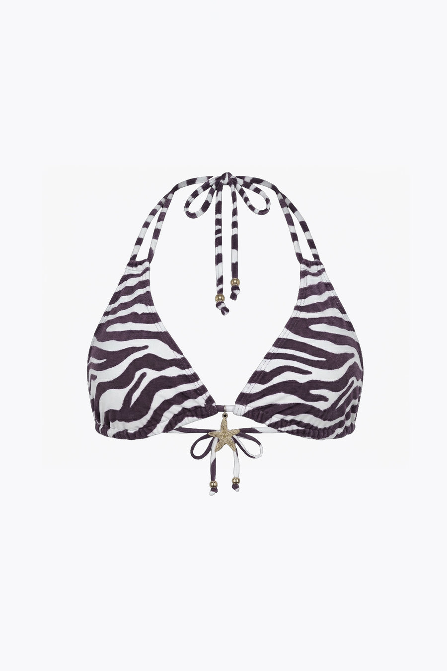 Tide Triangle Bikini Top - Zebra Core