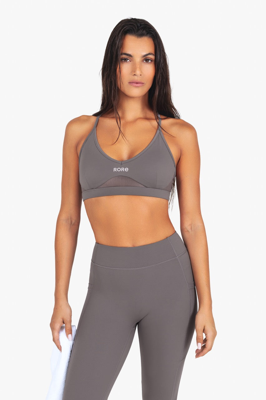 Brassière Power Mesh - Urban Grey