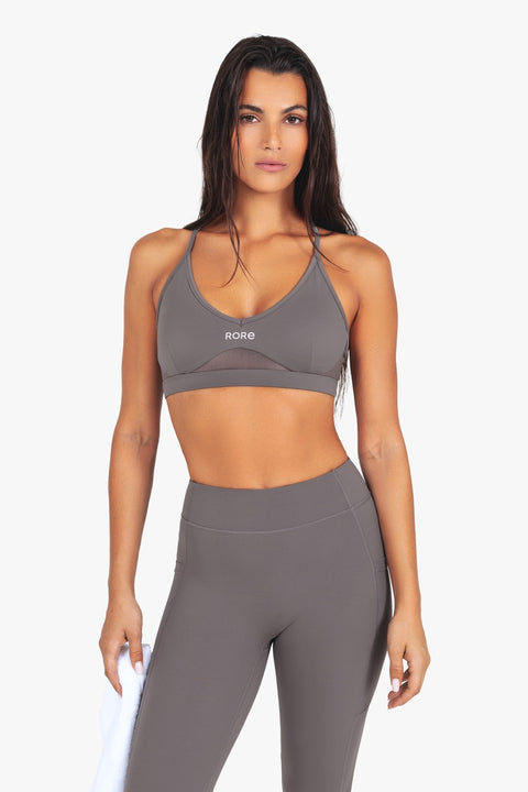 Brassière Power Mesh - Urban Grey