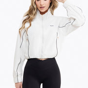 Coupe Vent Zip Tech Retro - White