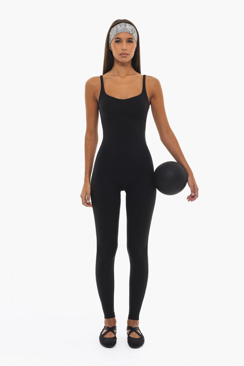Combinaison wavy low back - black