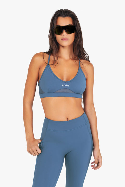 Brassière Power Mesh - Steel Blue