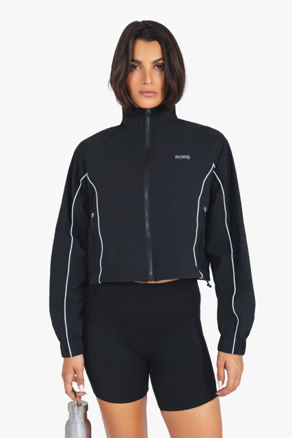 Coupe Vent Zip Tech Retro - Black