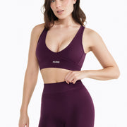 Brassière Crossed Back - Dark Berry