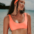 Haut de Bikini Spice Square - Coral Pop