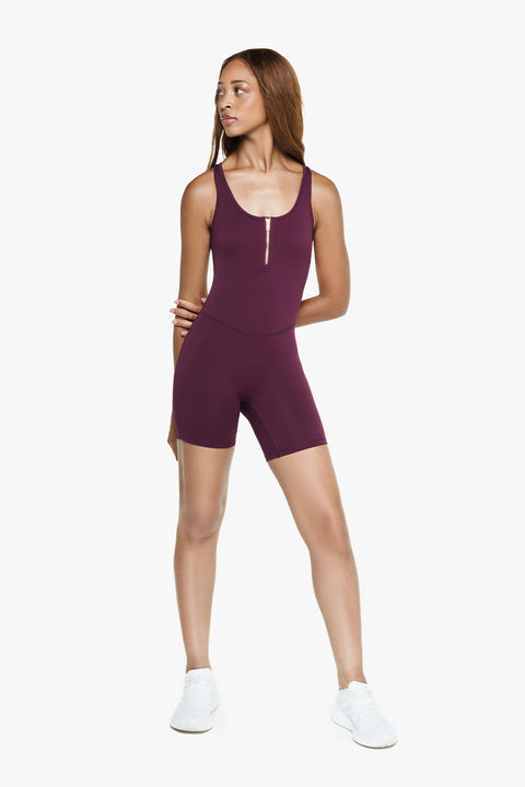 Short Zip Tech Wetsuit - Deep Purple