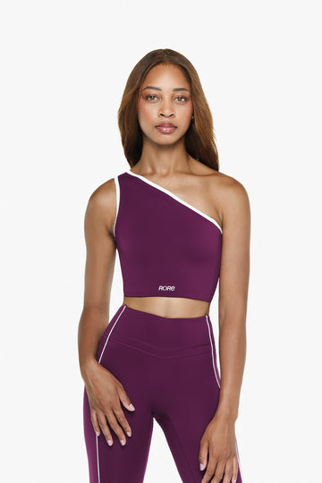 Top Asymétrique Retro - Wild Berry