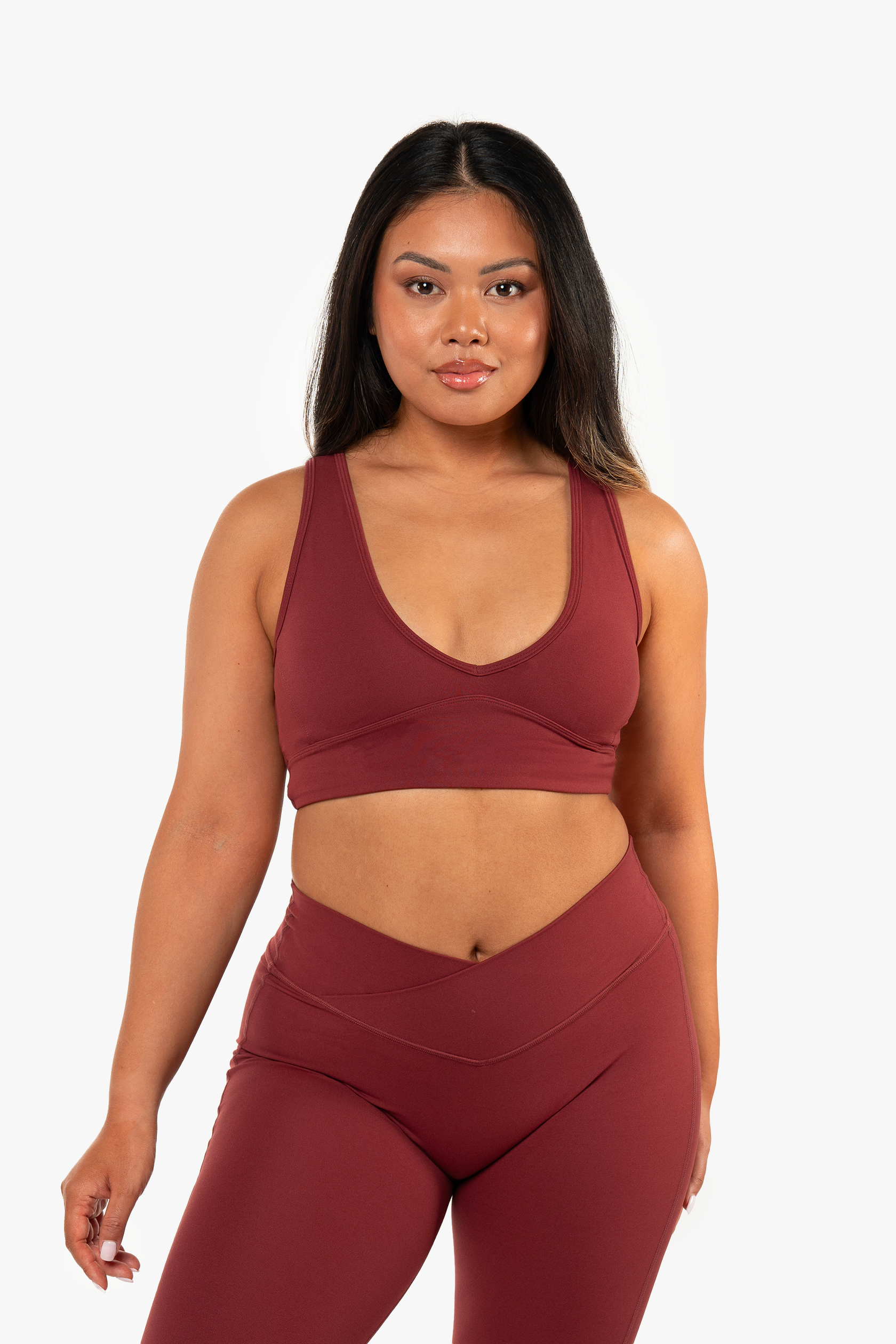Brassière Crossed Back - Red Velvet