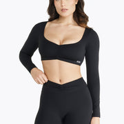 Top Crush Manches Longues - Black