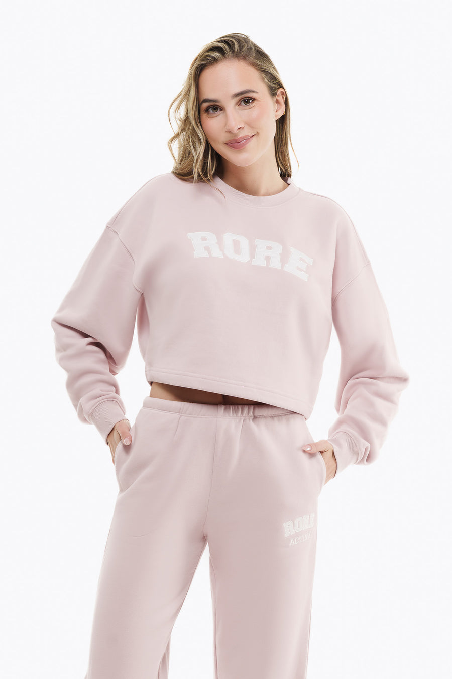 IVY Crop Sweatshirt - Cotton Candy
