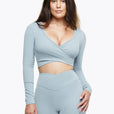Top Crossed Manches Longues - Powder Blue