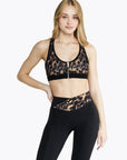 Brassière Zip Tech - Blurry Leopard