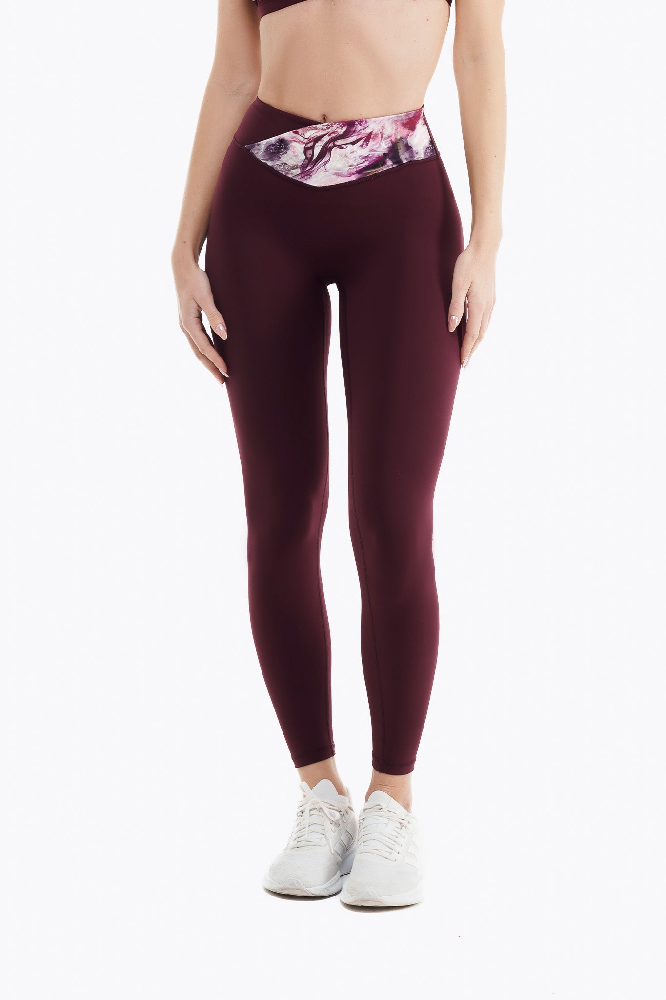 Legging Crossed Lift - Purple Blossom