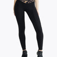 Legging Crossed Lift - Blurry Leopard