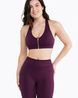 Brassière Zip Tech - Dark Berry