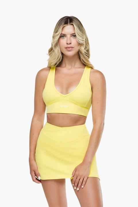 Brassière Crossed Back - Lemon Mist