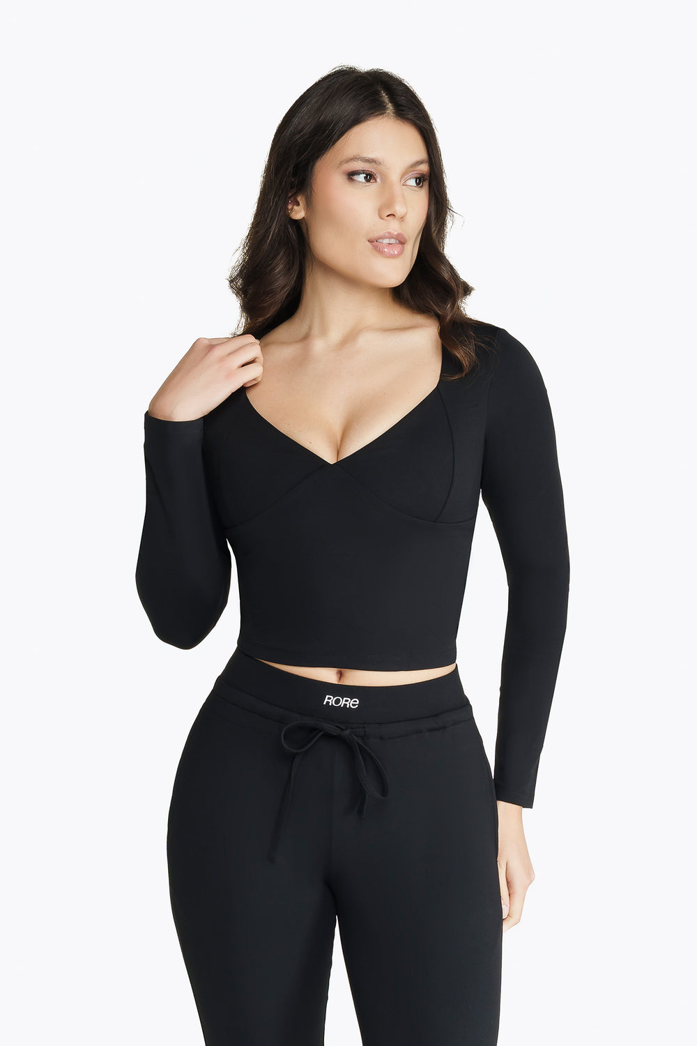Long Sleeve Muse Top - Black