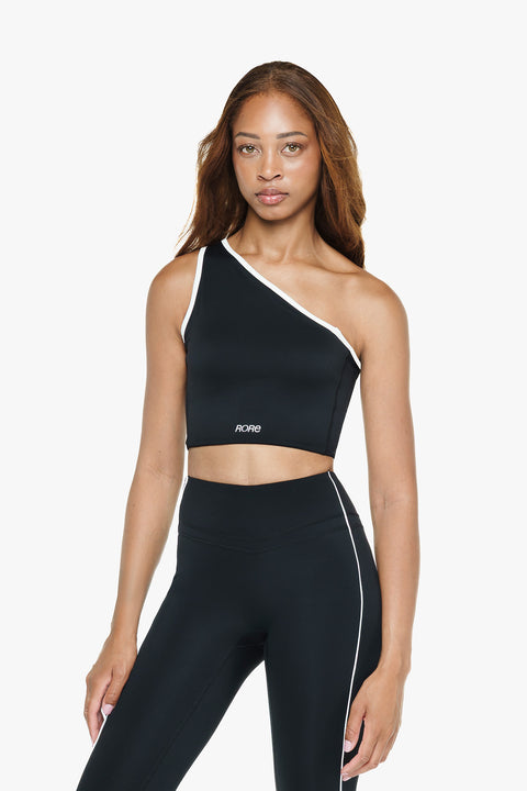 Top Asymétrique Retro - Black
