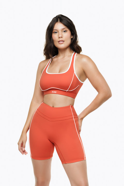 Frame Retro Bralette - Golden Peach