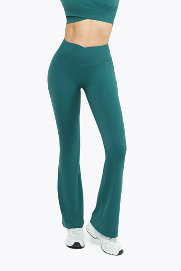Flare Crossed Sculpt - Deep Teal