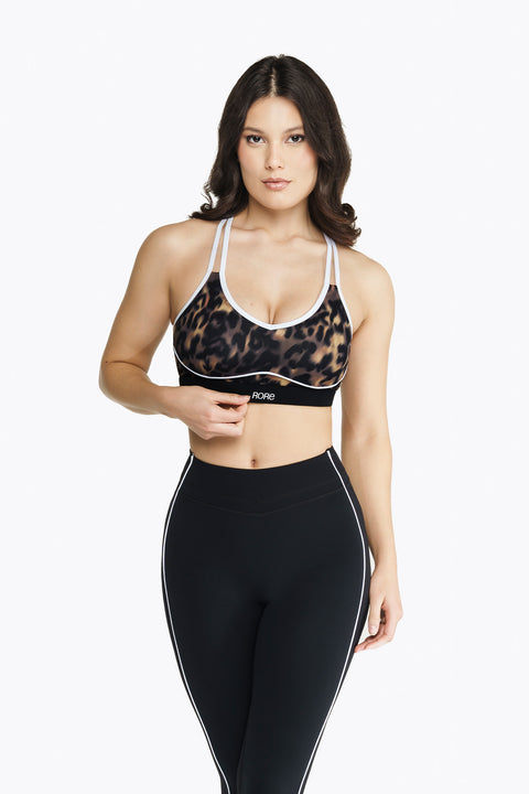Brassière Contour Retro - Blurry Leopard