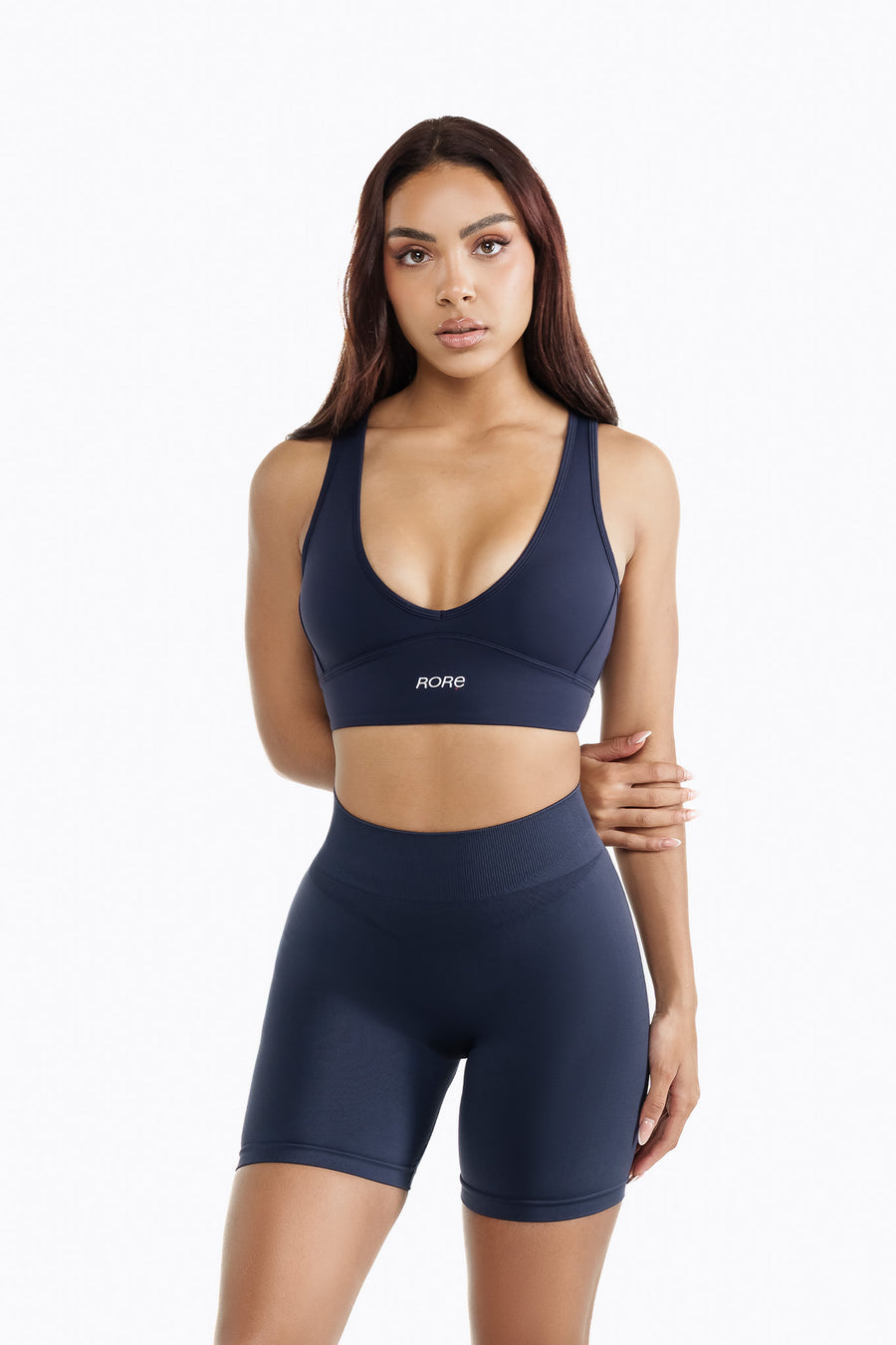 Cross-Back Sports Bra - Twilight