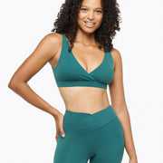 Brassière Crossed - Deep Teal