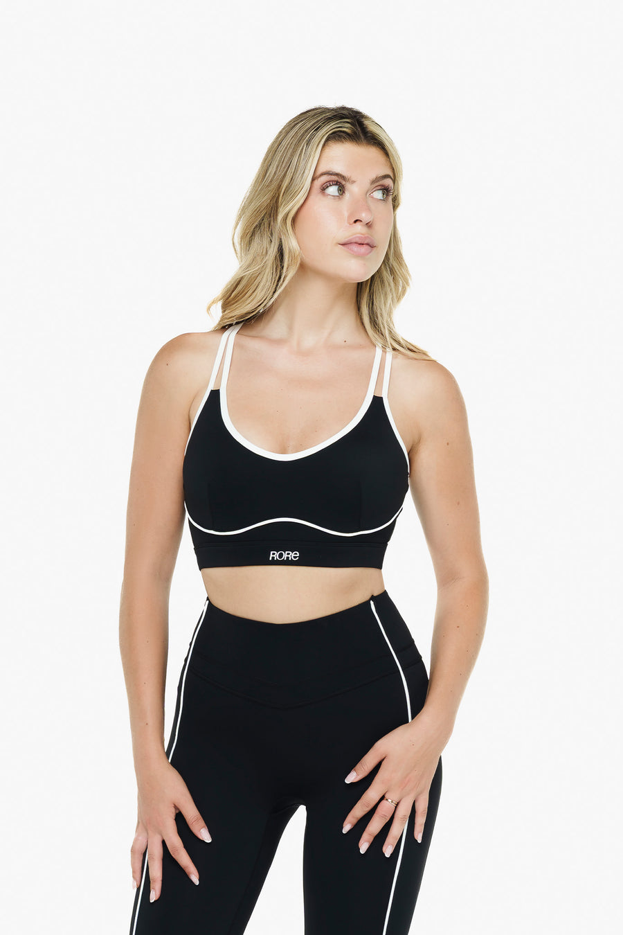 Contour Retro Sports Bra - Black