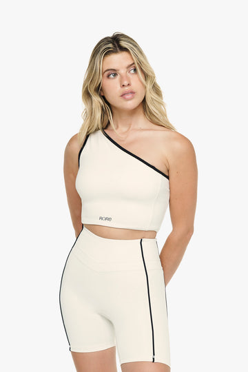 Top Asymétrique Retro - Soft Pearl