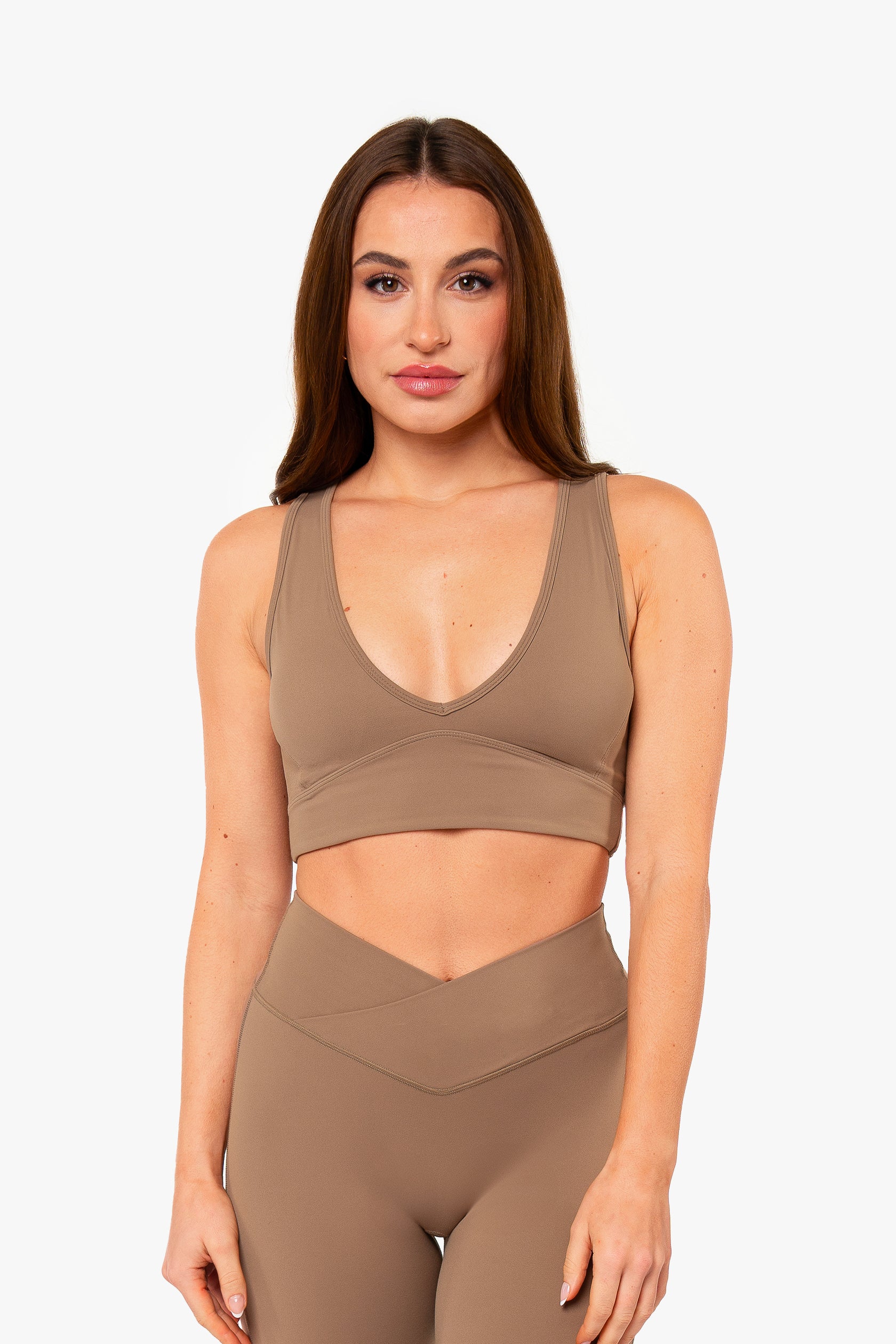 Brassière Crossed Back - Café Latte