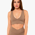 Brassière Crossed Back - Café Latte