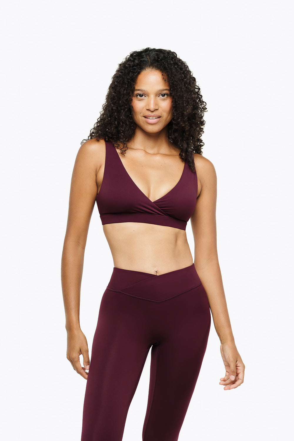 Cross-Back Sports Bra - Deep Purple