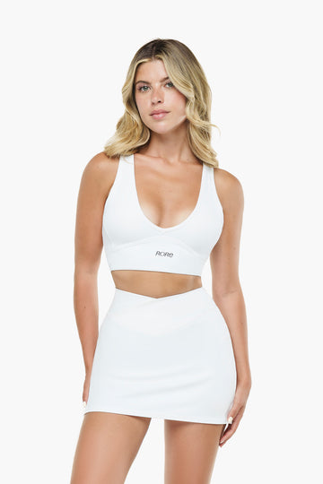Brassière Crossed Back - White