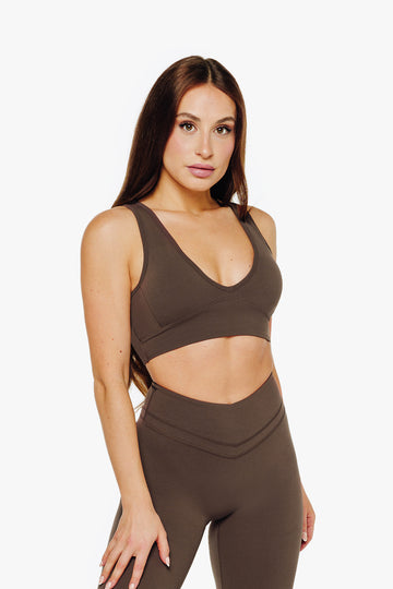 Brassière Crossed Back - Espresso