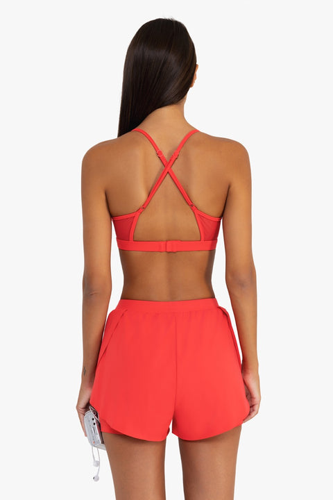 Power Mesh Sports Bra - Watermelon