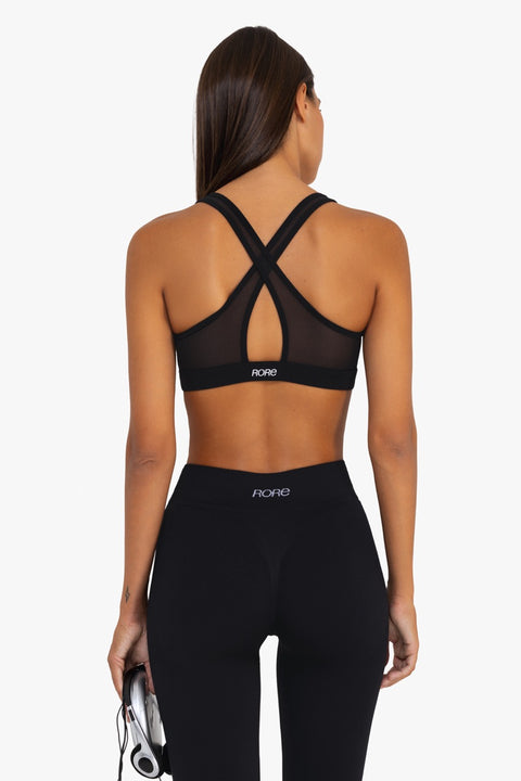 Brassière Zip Tech Mesh - Black