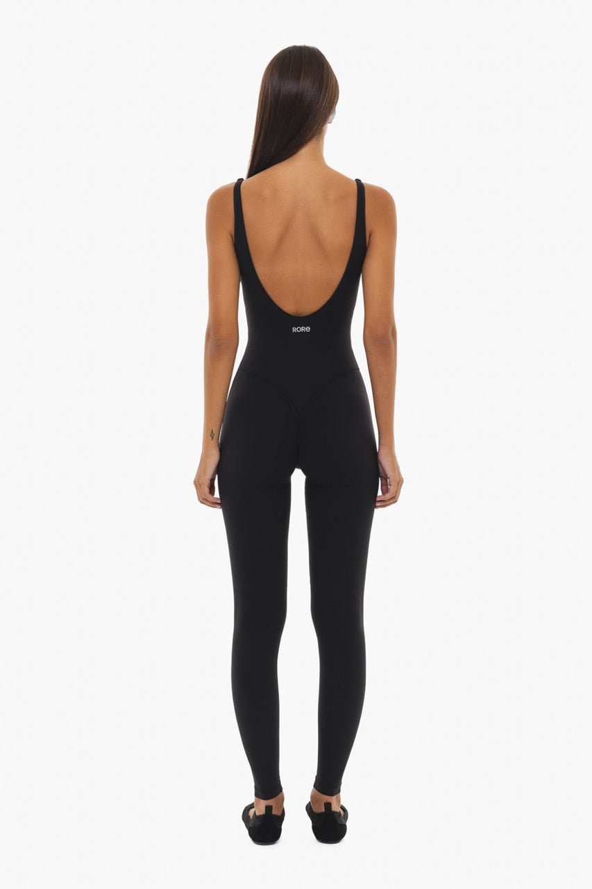 Combinaison wavy low back - black